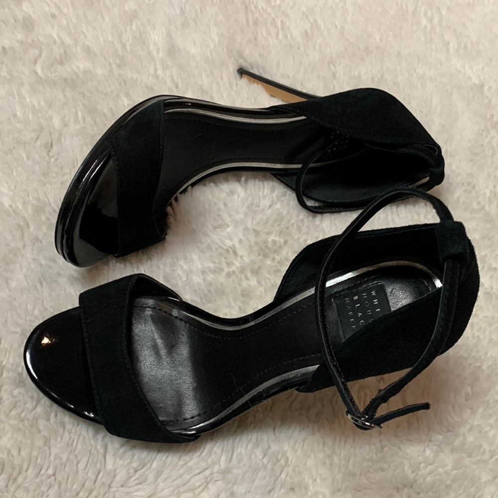 WHITE HOUSE BLACK MARKET SUEDE HIGH HEELS